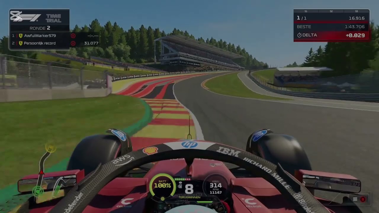 F1 25 spa francorchamps setup + hotlap #formula1 #f125 #f1simracing #simracing #automobile 