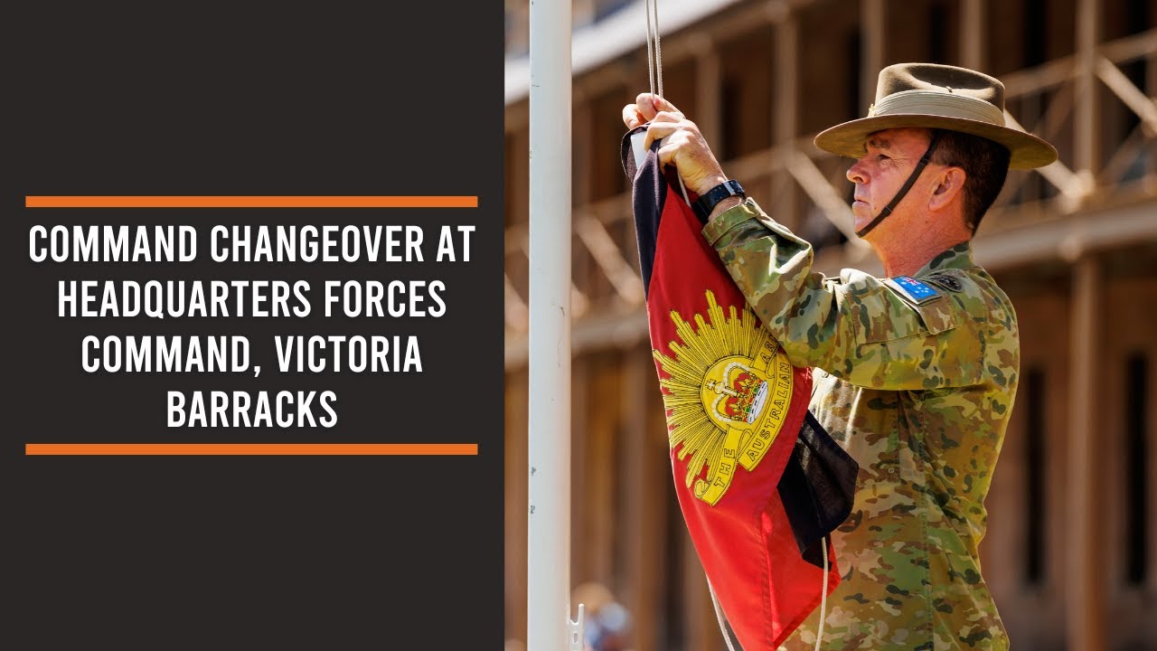 Command changeover at Headquarters Forces Command, Victoria Barracks