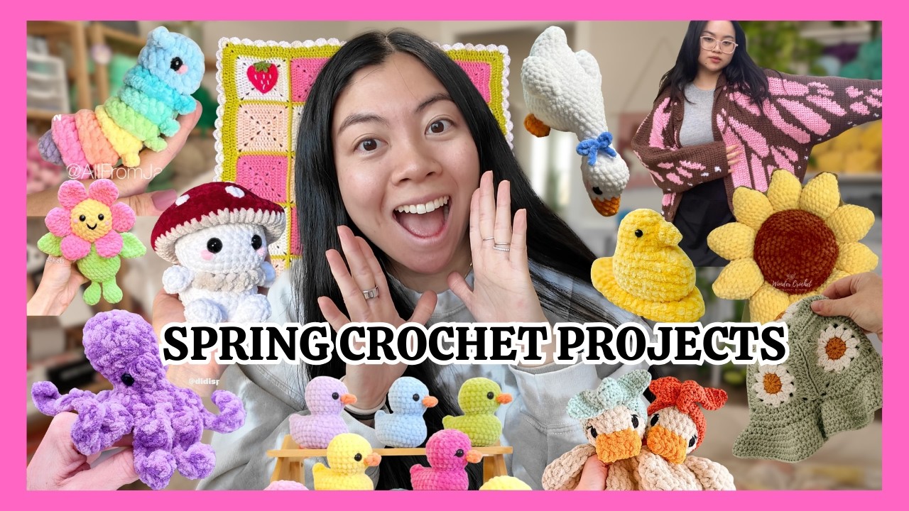 20 Spring Crochet Project Ideas 🌷 Market Ideas, Amigurumi & Non-Amigurumi, Beginner Friendly ⭐️