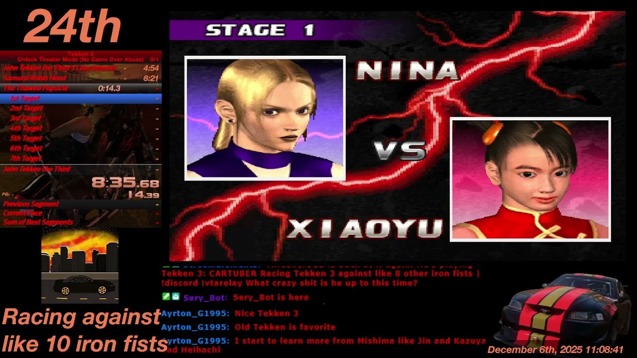 Tekken 3 (PS5) Speedrun: Unlock Theater Mode (No Game Over Abuse, 1 Round) [Easy] - 16:17.23 [IGT]