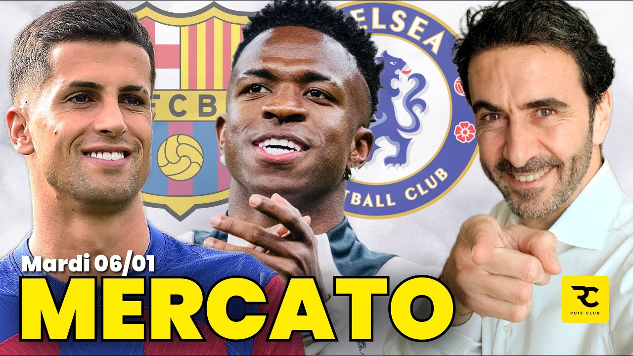🔴 𝗡𝗘𝗪𝗦 𝗠𝗘𝗥𝗖𝗔𝗧𝗢 CANCELO OK Barça, VINICIUS 160M€ Chelsea, AMORIM c'est fini, CHIESA Retour Juve ?