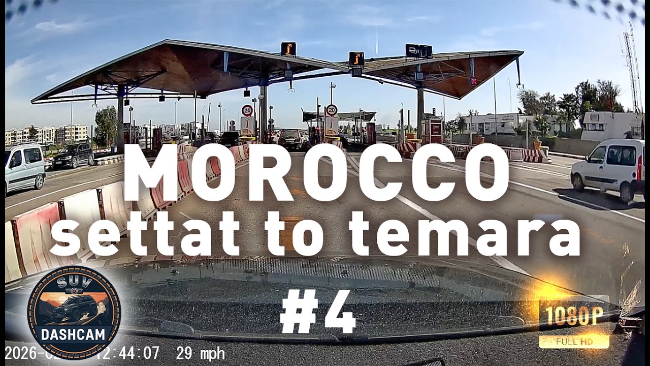 Settat to Temara Dashcam Timelapse | Afternoon Highway Drive Morocco 🇲🇦