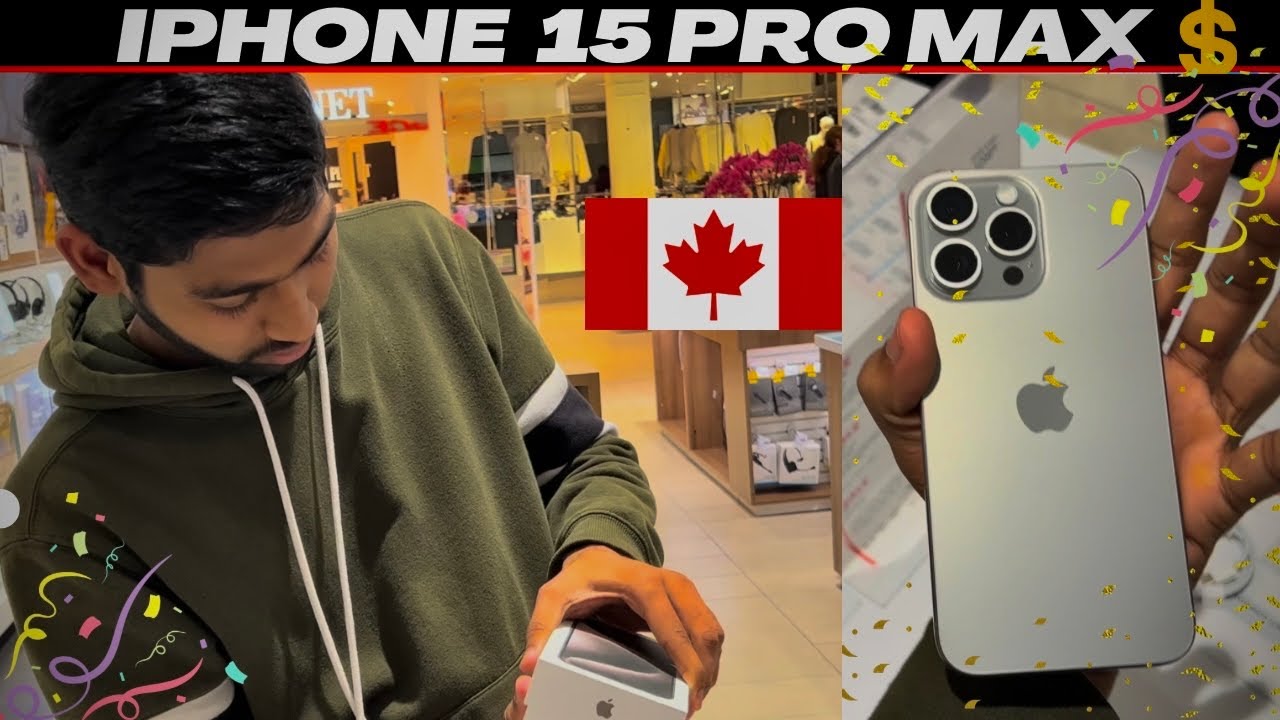 I bought iPhone 15 pro Max international student in Canada #iphone 15 price in canada