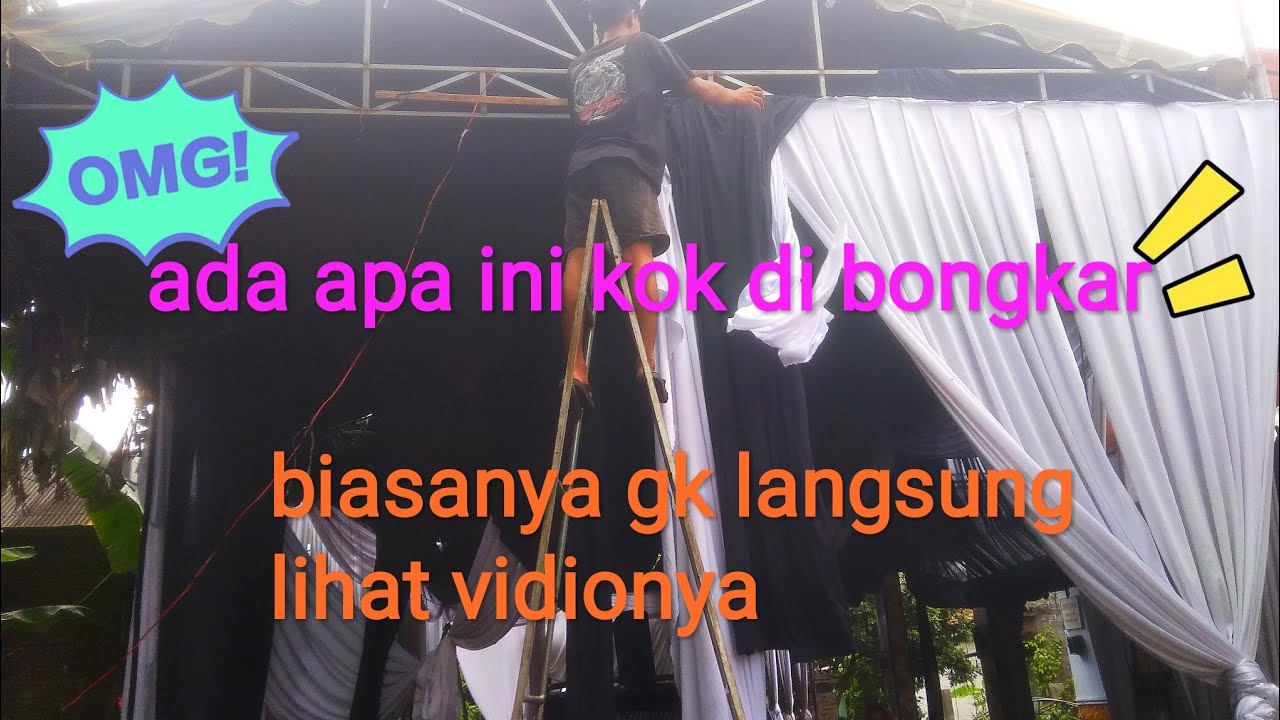 Pembongkaran tenda sleyer#trending#sleyer#wedding#tendamurah 