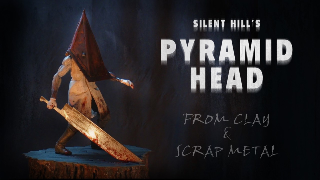 Silent Hill 2 PYRAMID HEAD diorama from CLAY & Scrap Metal!