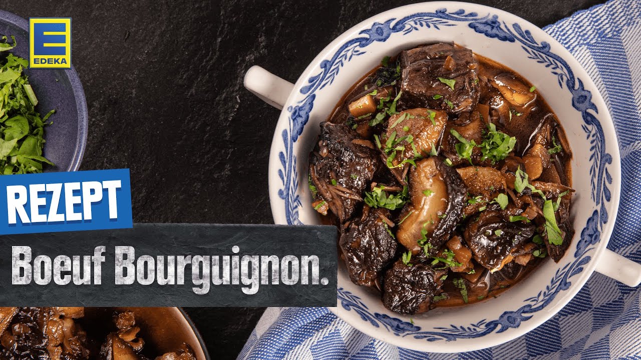 Boeuf Bourguignon | Geschmortes Rindfleisch mit Rotwein