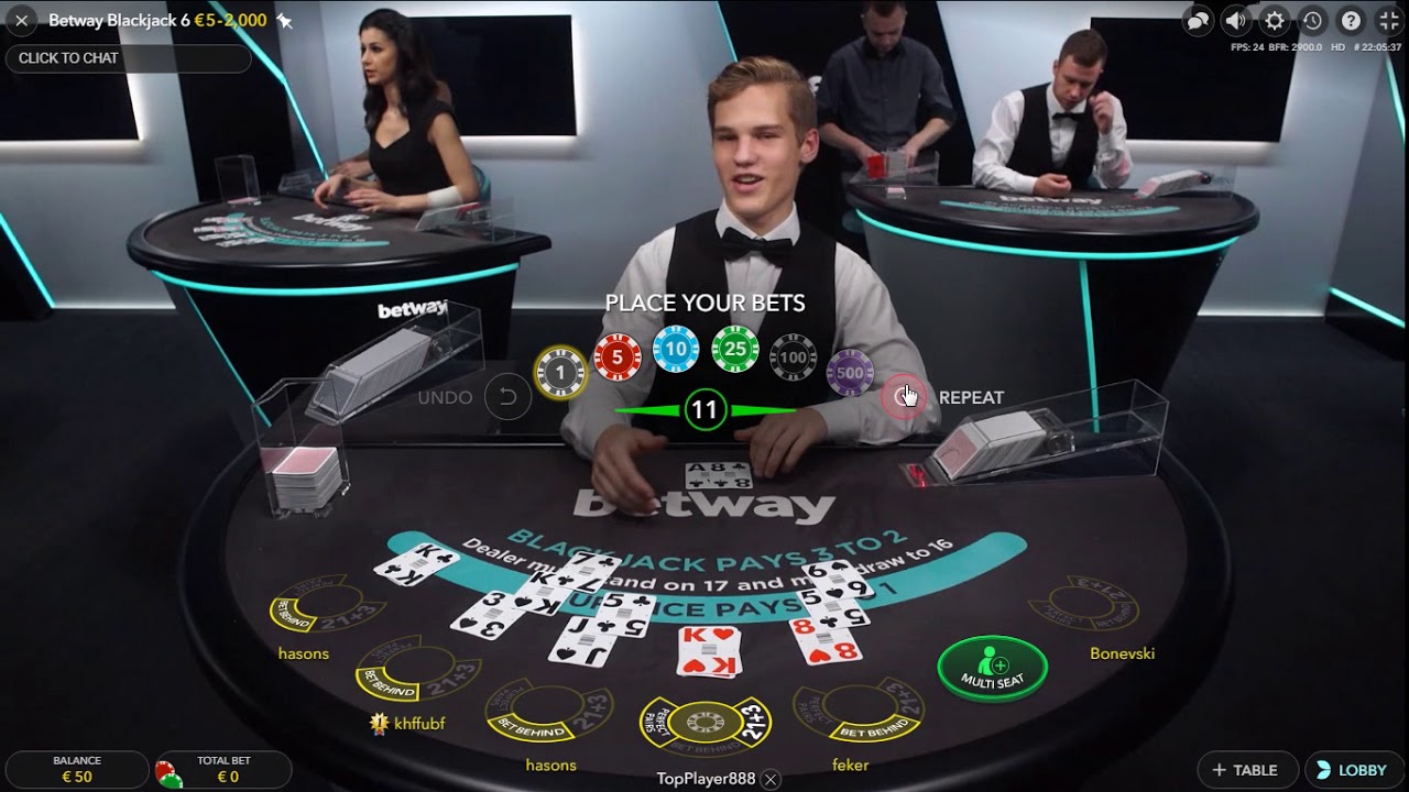 Live BlackJack - Could We Beat The Dealer With 80€