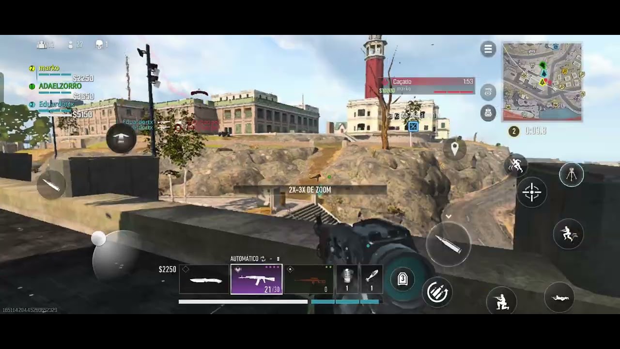 Jogatina mobile com cal of duty war zone mobile,  FPS BOM 