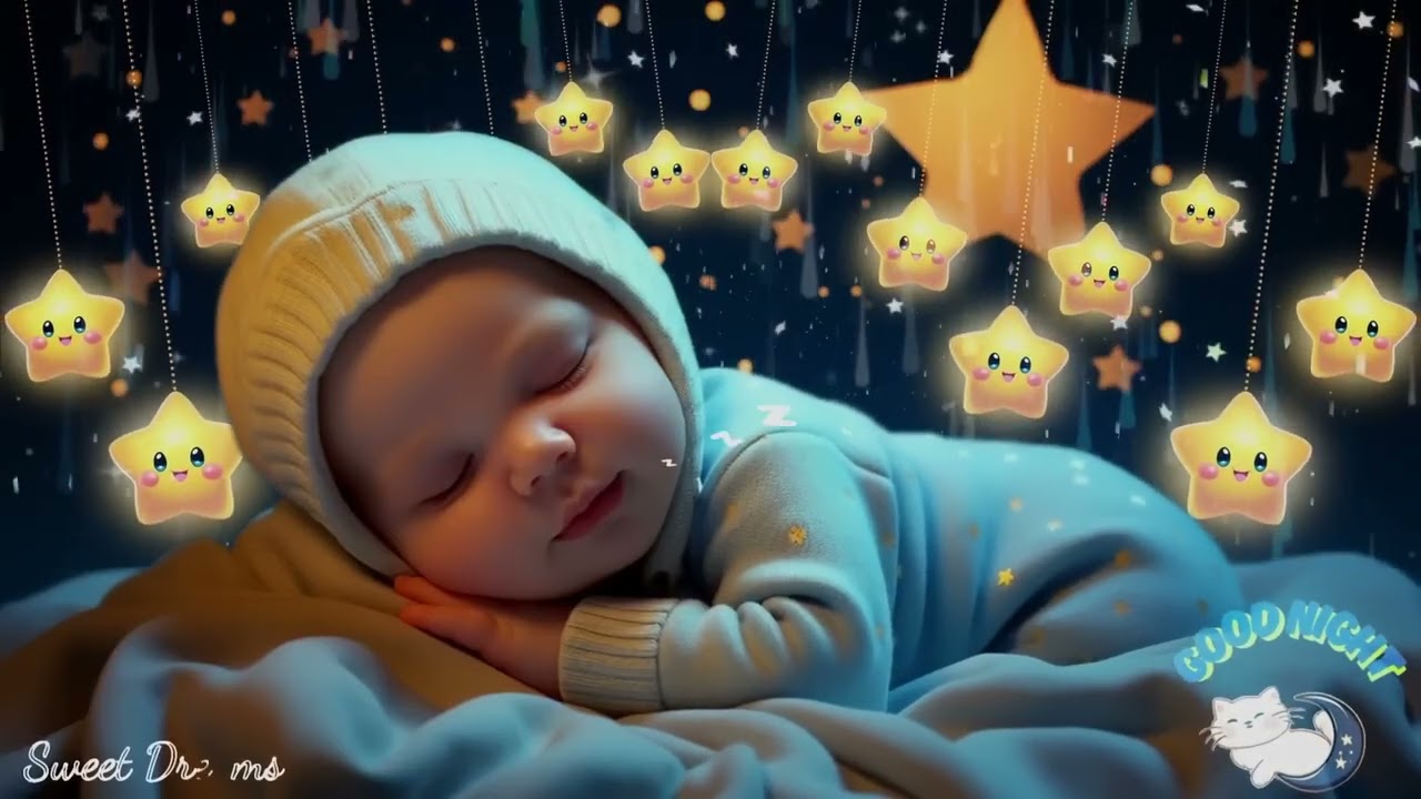 Mozart & Brahms Lullaby 🎶 Baby Sleep Music 🌜 Overcome Insomnia for a Peaceful Night’s Rest