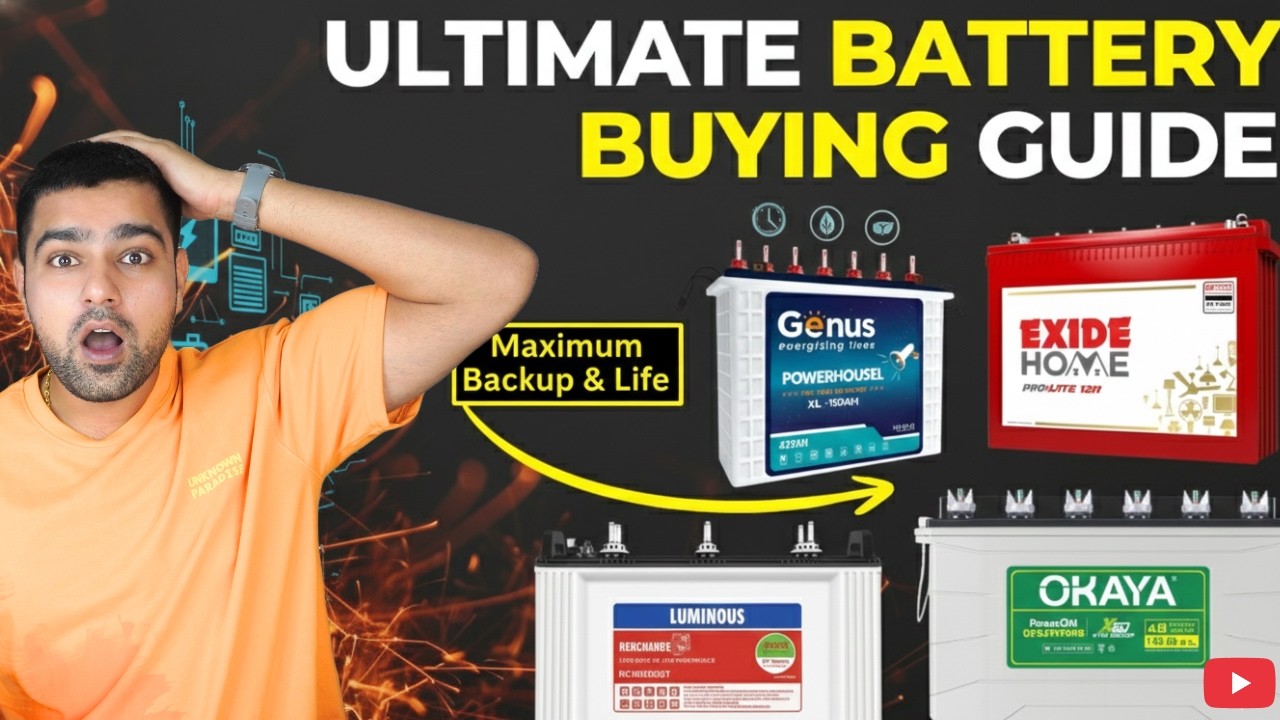 Best Inverter Battery 2026: Luminous vs Exide vs Okaya vs Genus⚡Battery Buying Guide