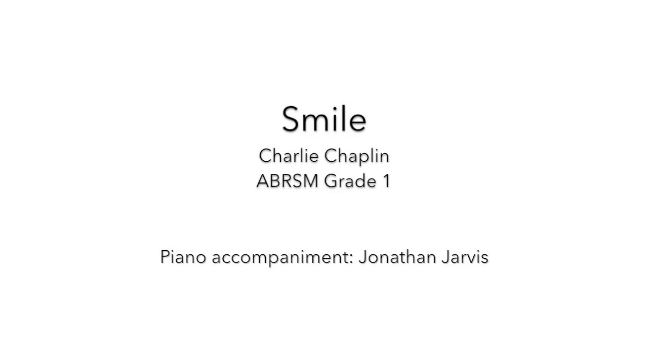ABRSM Grade 1 Singing: Smile - Piano Accompaniment