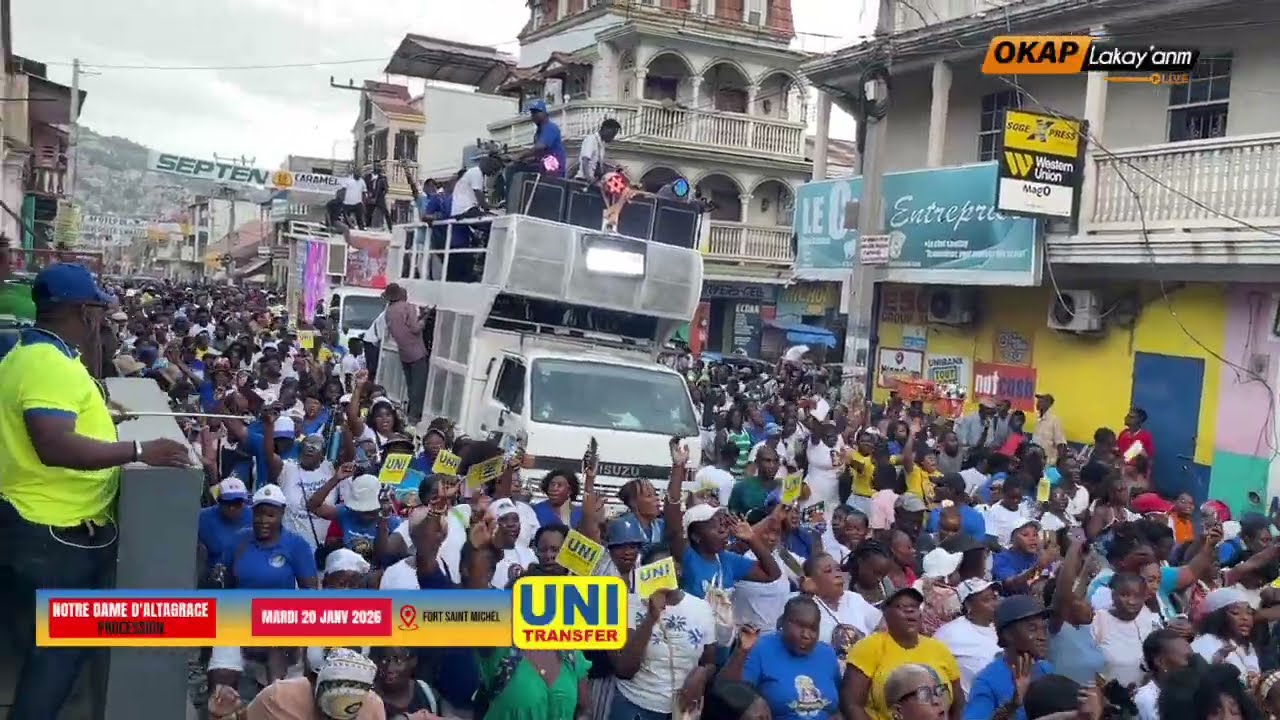 PROCESSION NOTRE DAME D’ALTAGRACE MARDI 20 JANVIER 2026 NAN ZAFÉ TRANSFER LAJAN UNITRANSFER DEVAN 