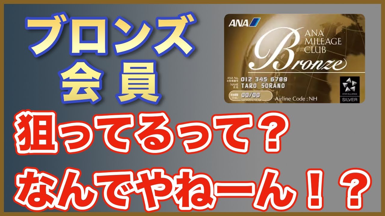 【ANA上級会員】えっ！？ブロンズステイタスなん？なんでや？いったいブロンズ会員には何が隠されているのか？ステイタスなしとの違いは？