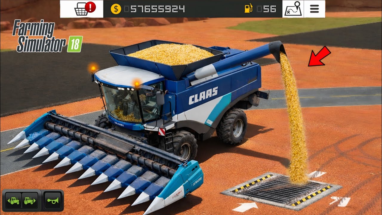 Harvesting Corn 🌽 In Fs 18 ! Multiplayer Gameplay ! Farming Simulator 18 Timelapse ll #fs18 