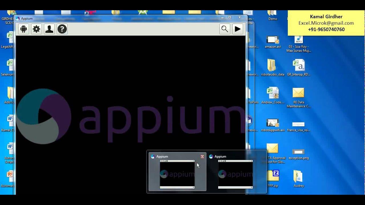 Excel VBA + Selenium Basic + Appium - for android automation