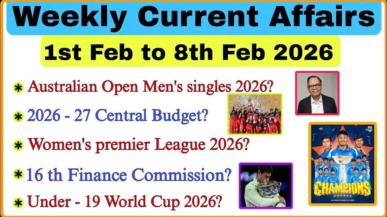 Weekly Current Affairs 2026#appsc #tgpsc #rrb #ssc #news #gk #monthlycurrentaffairs #viralvideo 