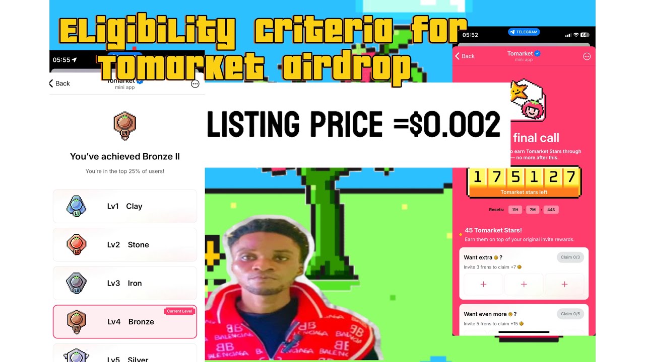 TOMARKET 🍅 LISTING DATE AND ELIGIBILTY {LISTING PRICE ~ 0.0005 or 0.001