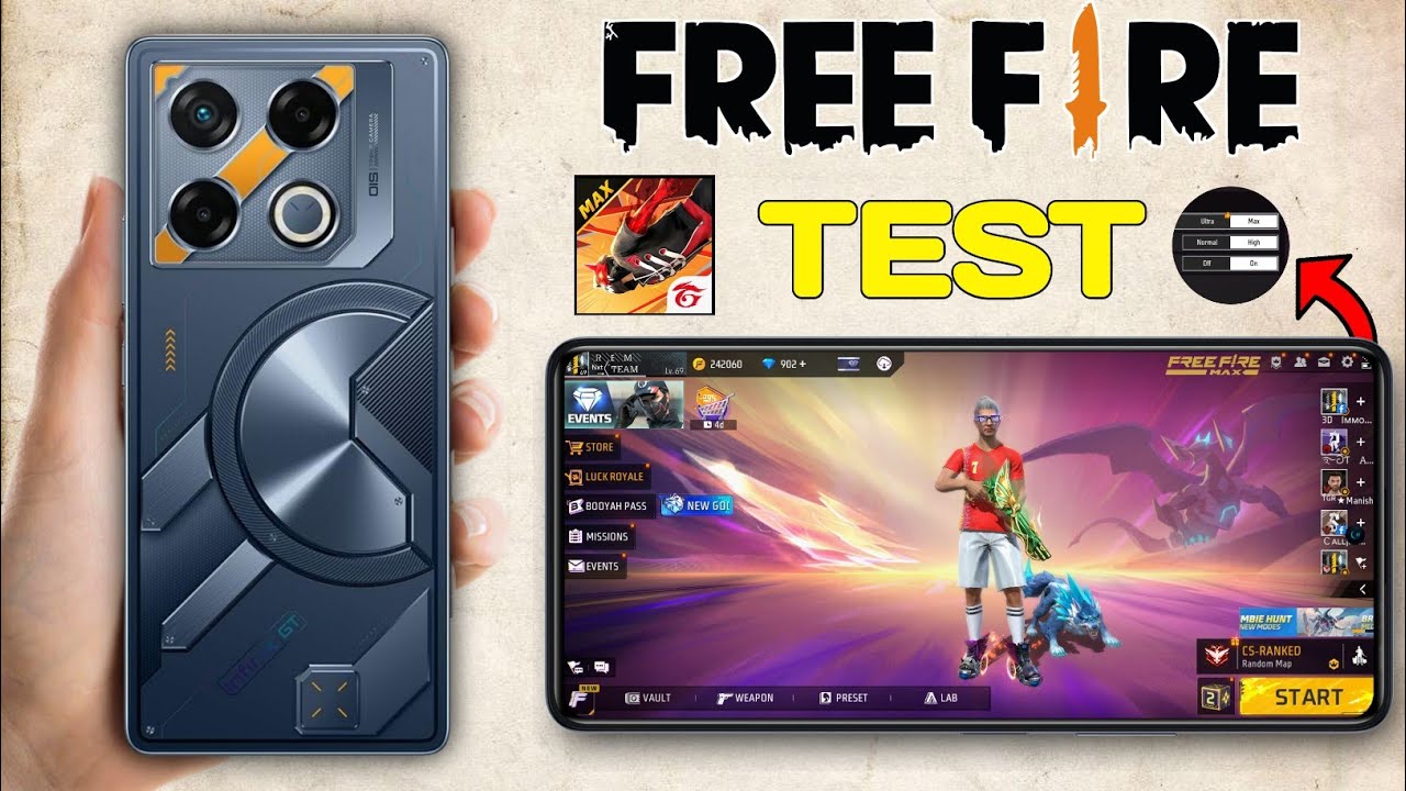 Infinix GT 20 Pro Free Fire Test // With 120 FPS // Infinix GT 20 Pro Free Fire Gameplay