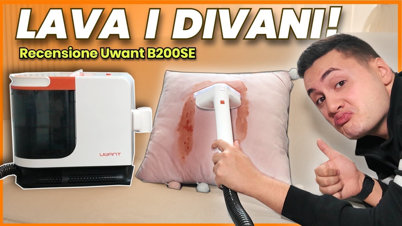 IL MIGLIORE per PULIRE IL DIVANO! Recensione UWANT B200 SE