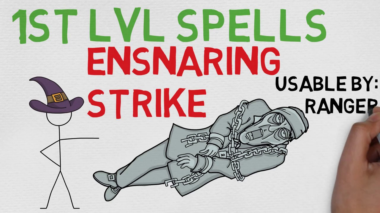 1ST LEVEL SPELL #31: Ensnaring Strike (5E)