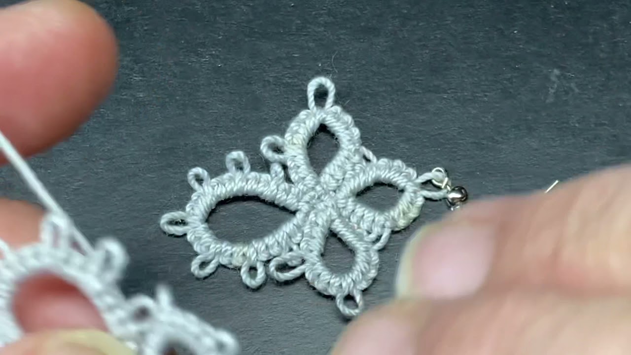 NEEDLE TATTING : Earrings