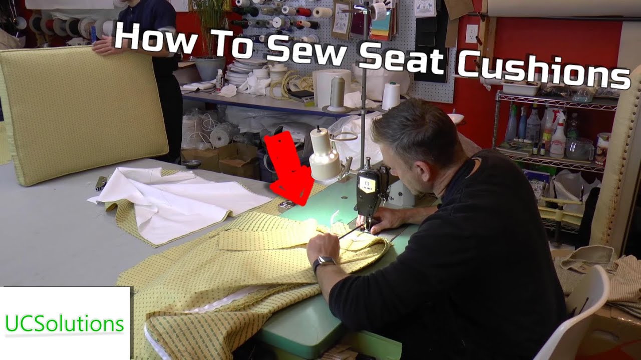 How to Sew Seat Cushions Covers - How to Reupholster a Sofa | Episode 4