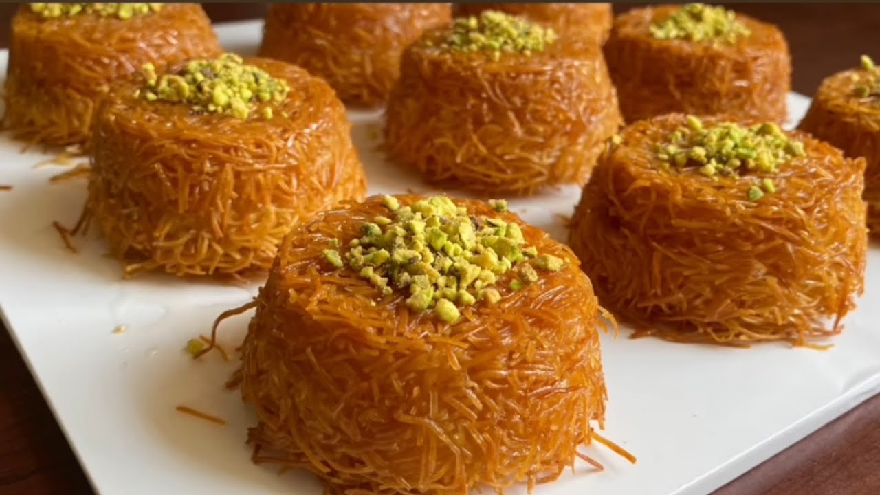 Mini Kunafa - The CUTEST Dessert #shorts #youtubeshorts #trending