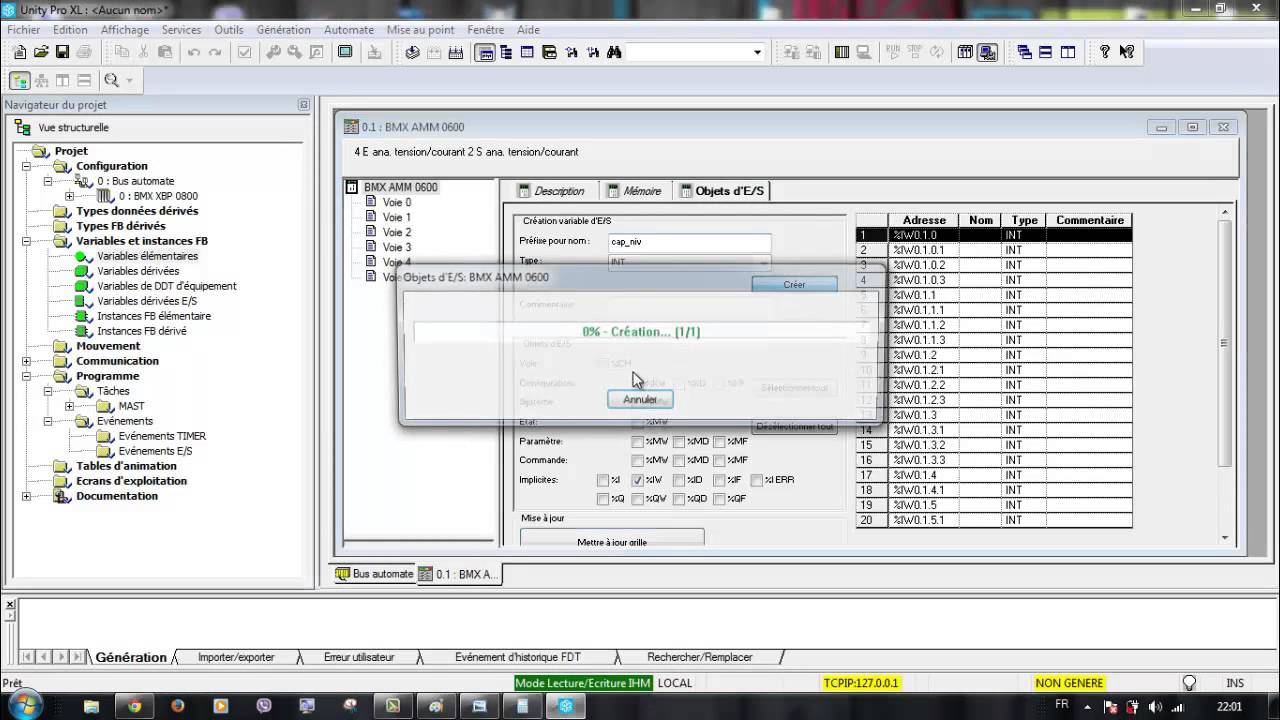 Formation Unity Pro les entrées sortes analogique et mise a l'echelle part11