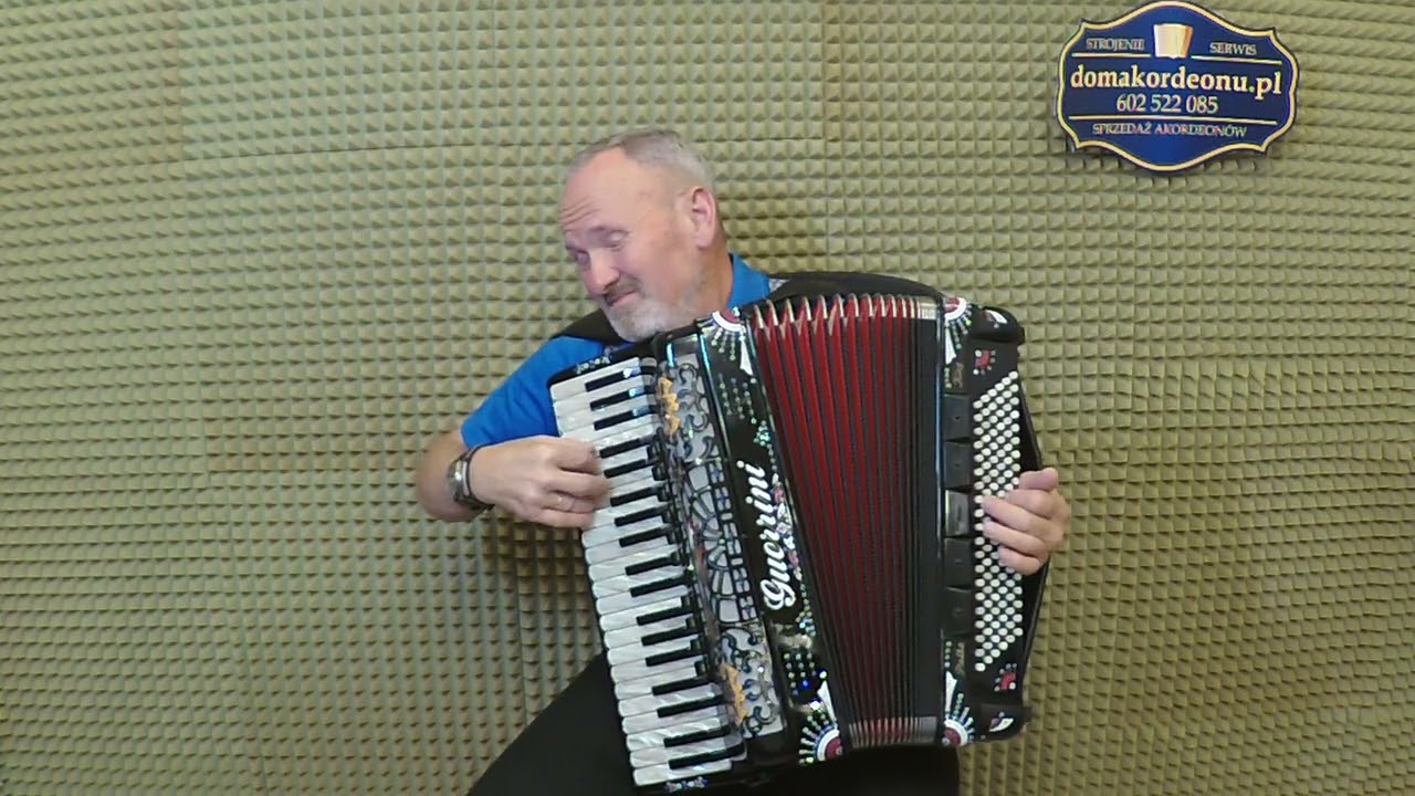 Deszcz jesienny deszcz akordeon Guerrini Polka King po remoncie w serwisie Dom Akordeonu 602 522 085