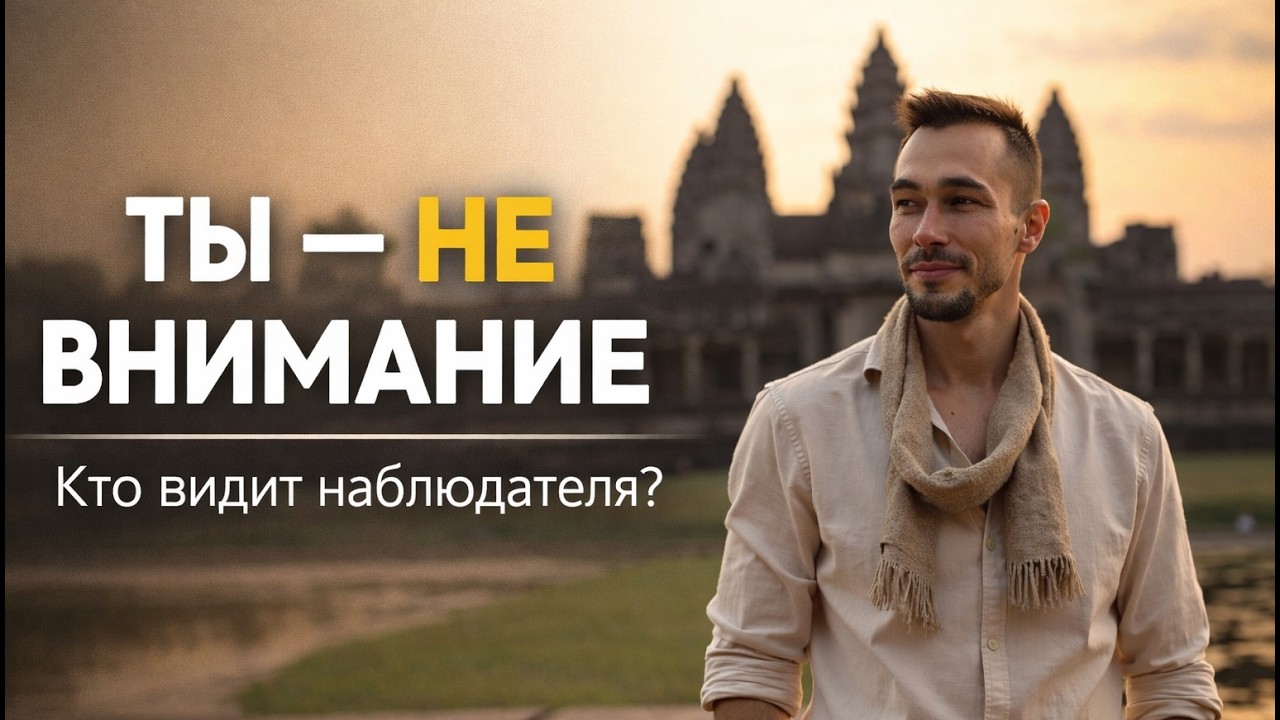 Ты не внимание: кто наблюдает наблюдателя? Прямое указание на чистое осознавание.