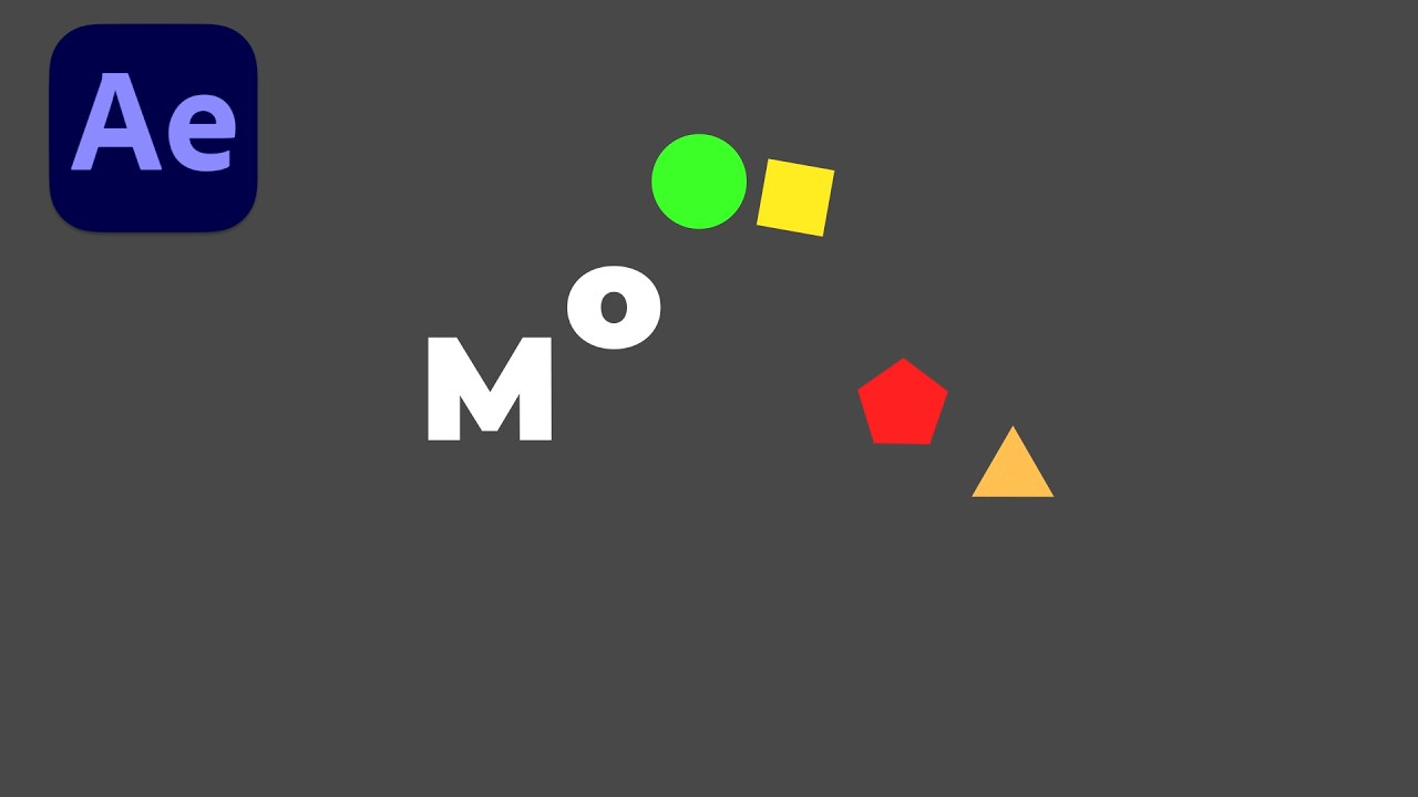Morph Shape Text Animation in After Effects