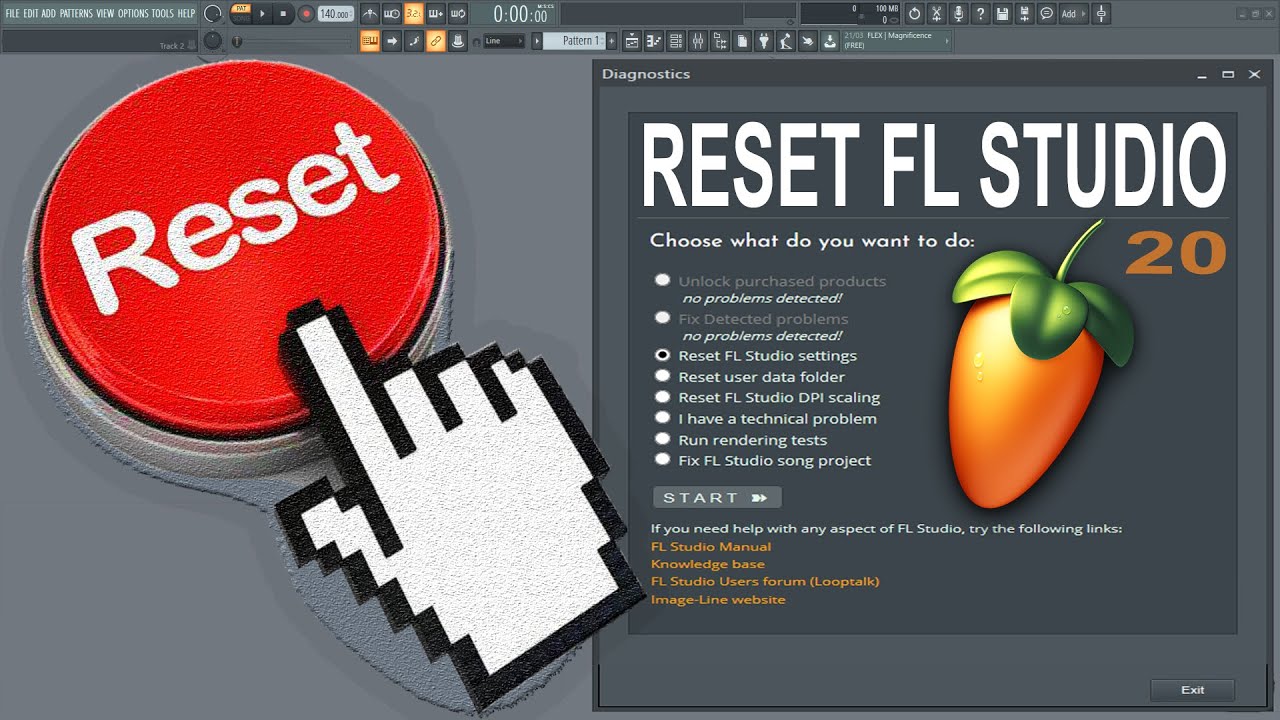 Как сбросить настройки FL Studio до значений по умолчанию