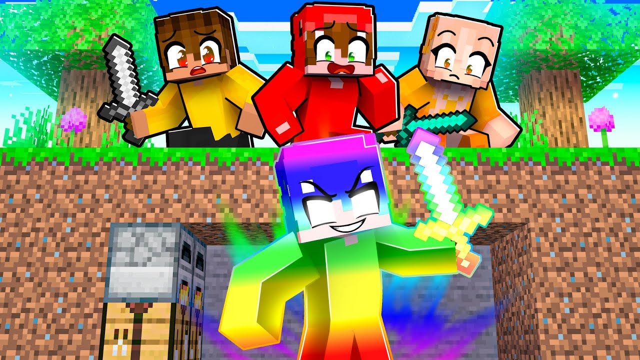 Minecraft: Corredor ARCOIRIS vs 5 ASESINOS Speedrun