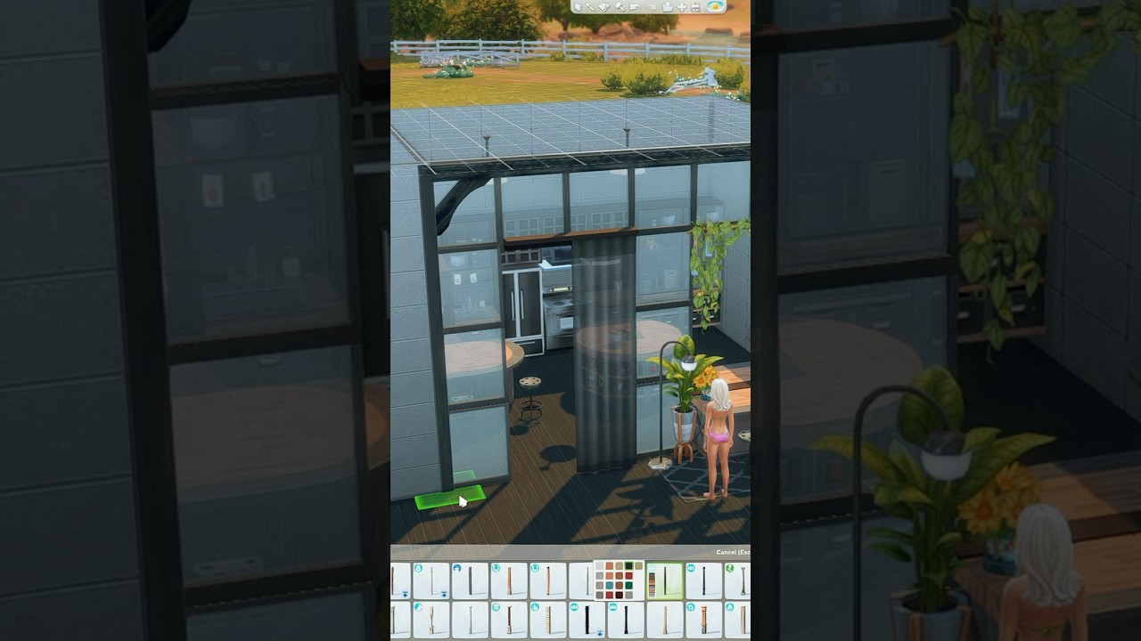 Room divider ideas for your kitchen in sims 4 #sims4shorts #sims4ideas