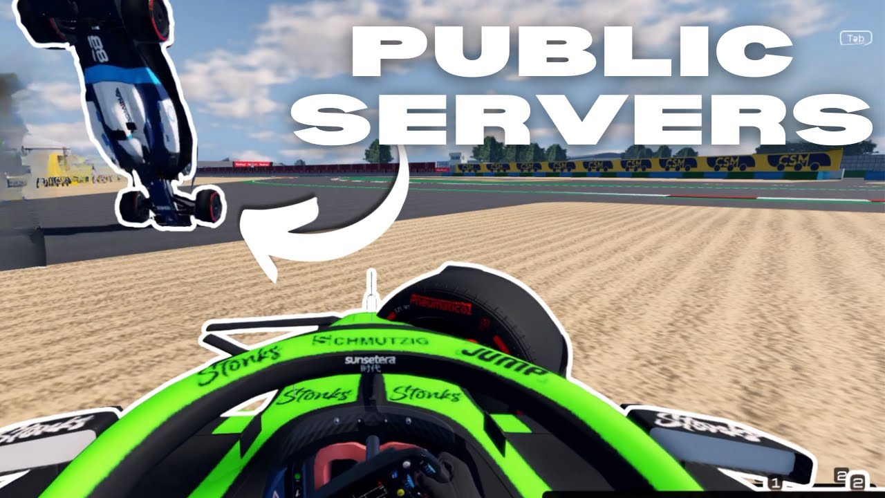 Racing in Public Servers of Roblox’s Biggest F1 Game PT.2