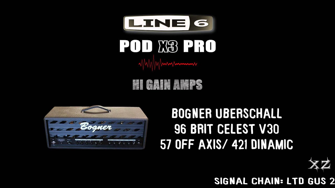 POD X3 PRO Hi Gain Amps