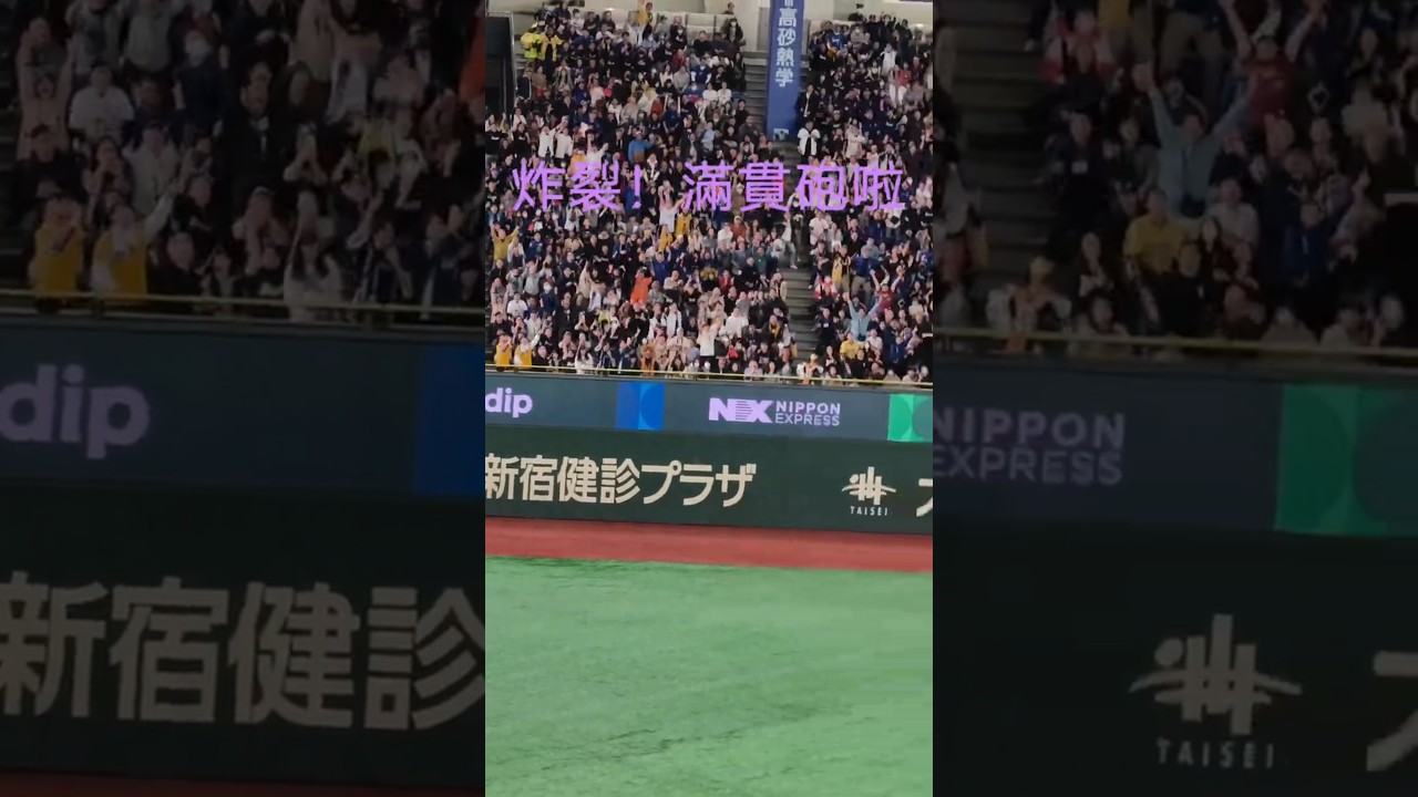 球場視角：費仔今天擔任DH,滿壘的狀況一棒轟向左外野大牆！🤟#tpbl #baseball #teamtaiwan #棒球 #費仔
