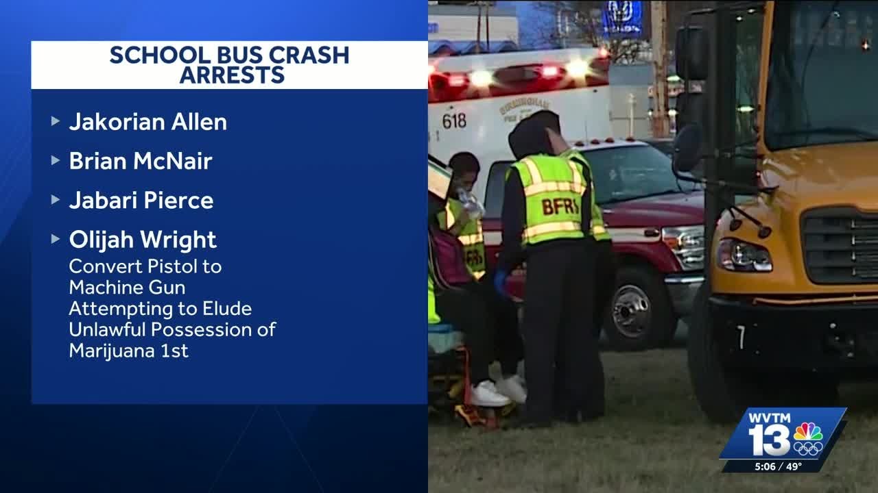 Suspects identified after police chase ends in major crash involving school bus in Jefferson County