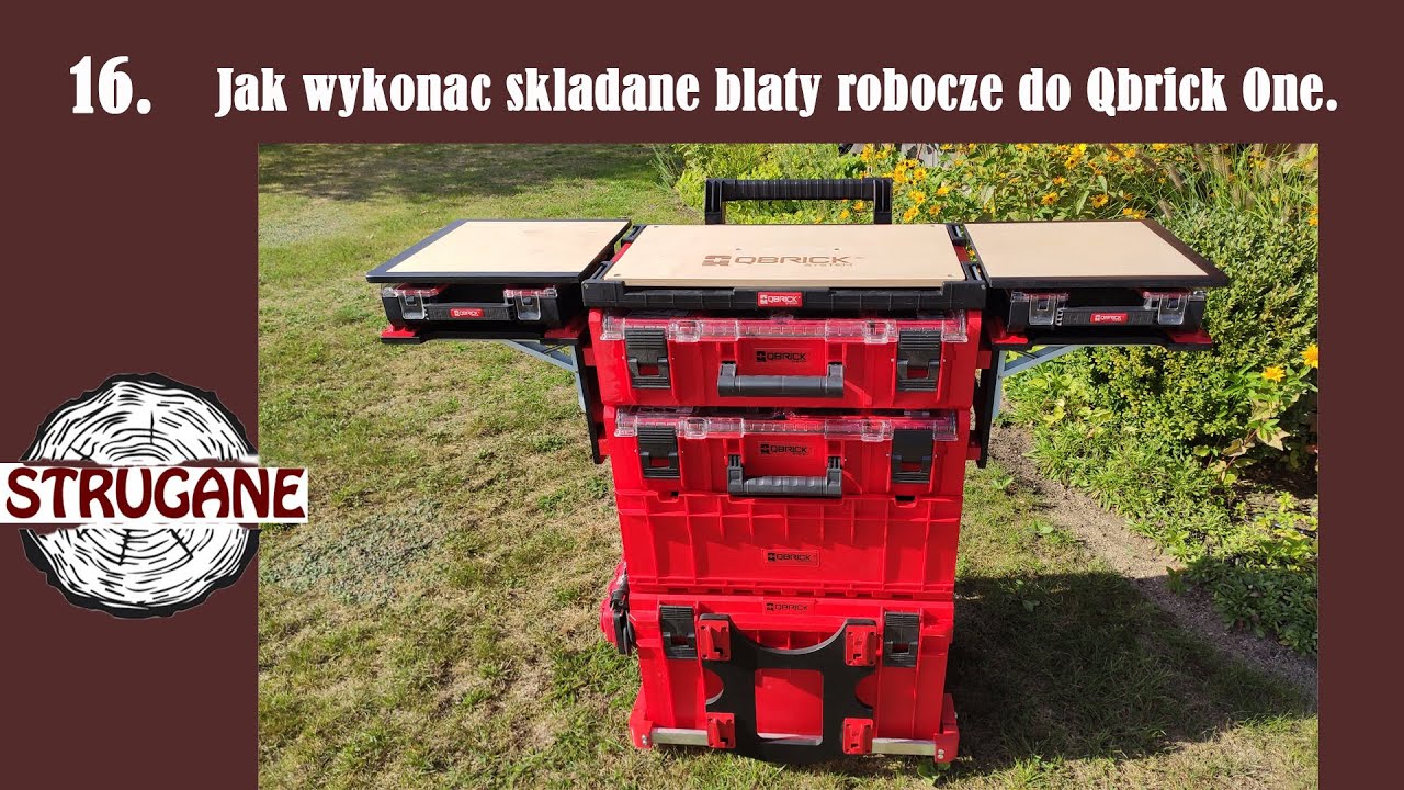 Jak zrobić składane blaty robocze do Qbrick One. How to make a mobile workbench for QS One boxes.
