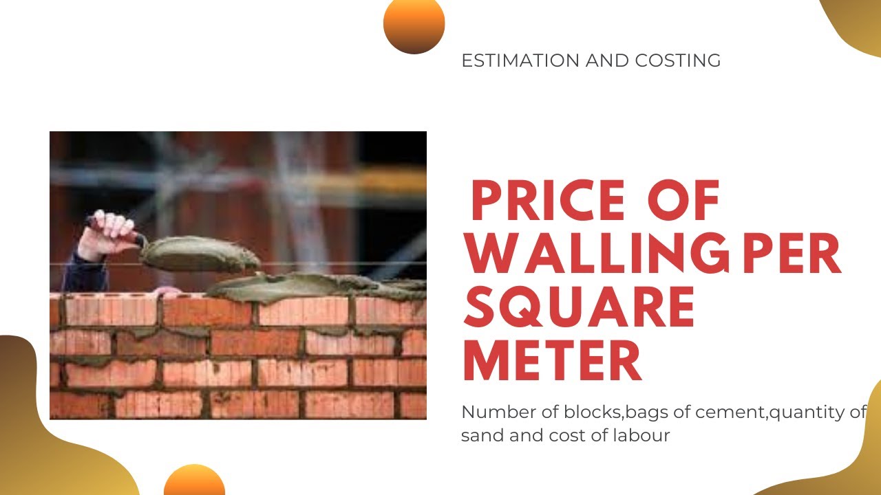 Rate analysis  for walling/calculate quantity of bricks /cost for constructing  1m2 wall /QS classes