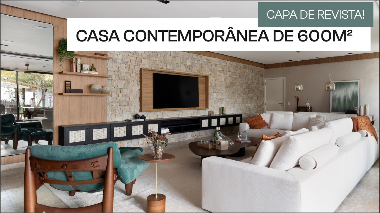 Casa Contemporânea de 600m2 | Virou capa de Revista