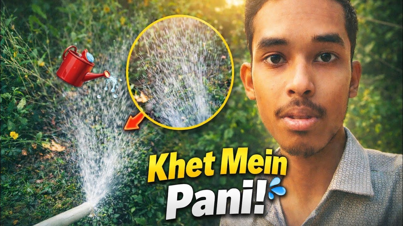 बहुत दिन बाद खेत में पानी दिया 💦 | Village Life Vlog