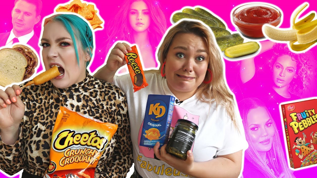 BOUFFE LOUCHE des CÉLÉBRITÉS 🤔 |  2FILLESORDINAIRES