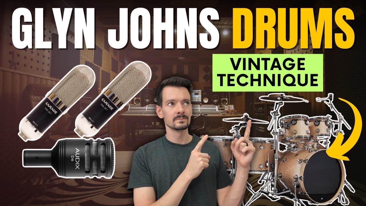 VINTAGE-Sounding Drum Tutorial | Drum Recording Techniques