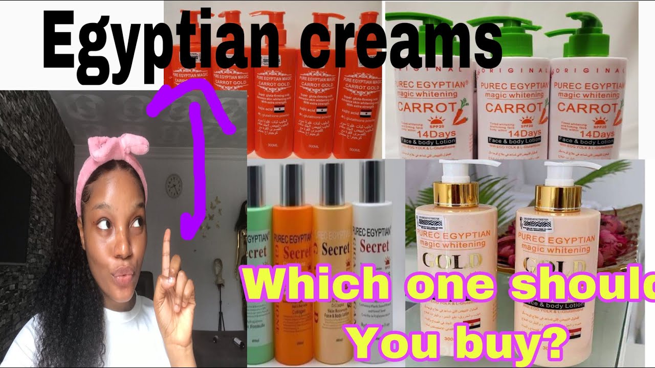 Purec Egyptian creams/magic gold lotion/ secret gold lotion/Halfcast lotion(review).