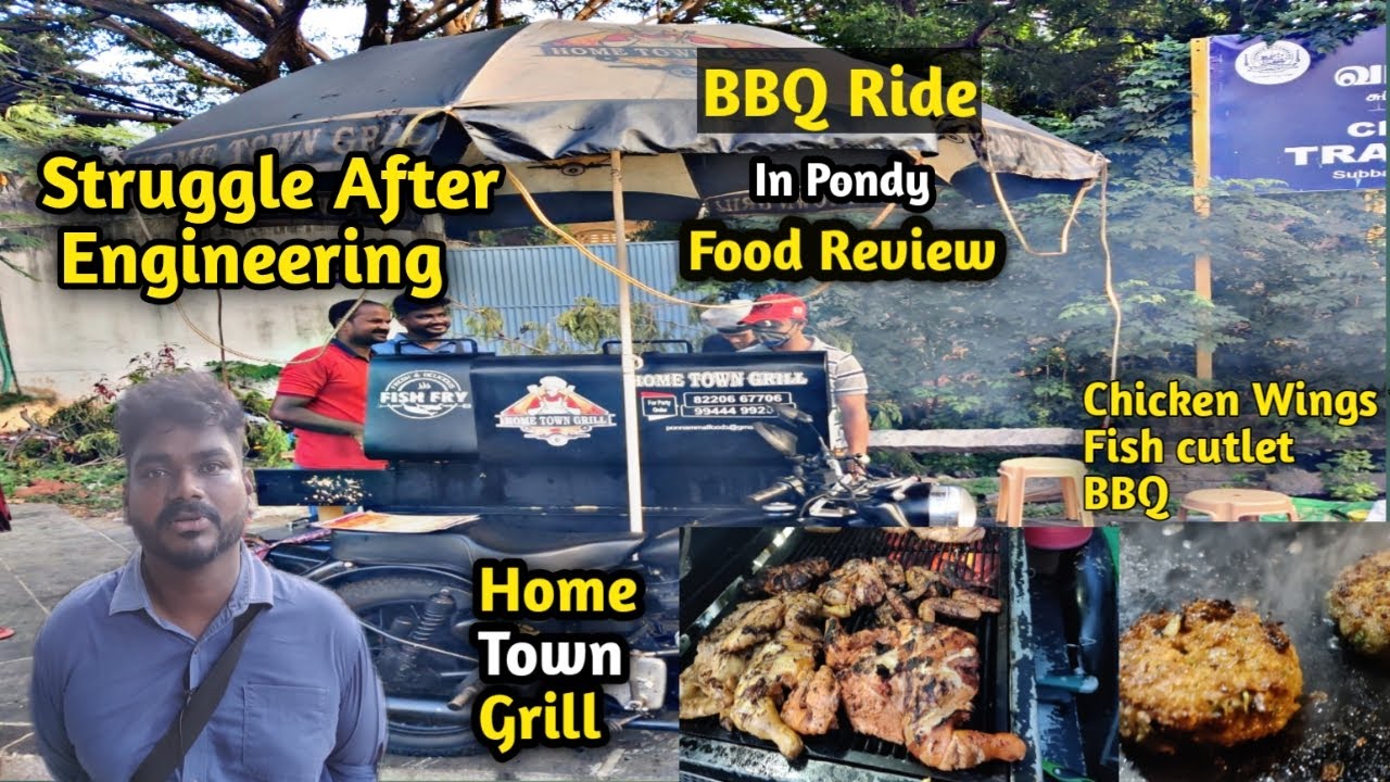 Bullet BBQ Ride | In Pondicherry | Best BBQ Ever | Food Review