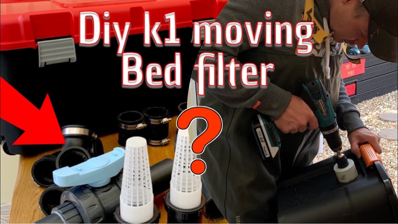 DIY koi pond ***how to make a k1 moving bed filter*** EPIC UPGRADE