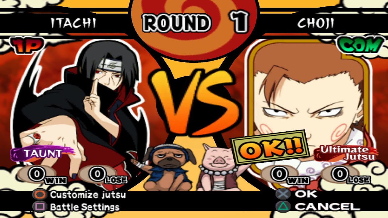 Itachi VS Choji (Super Choji) (INSANE) - Naruto Shippuden Ultimate Ninja 4