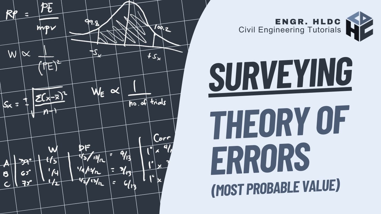 Elementary Surveying | Theory of Errors | Most Probable Value