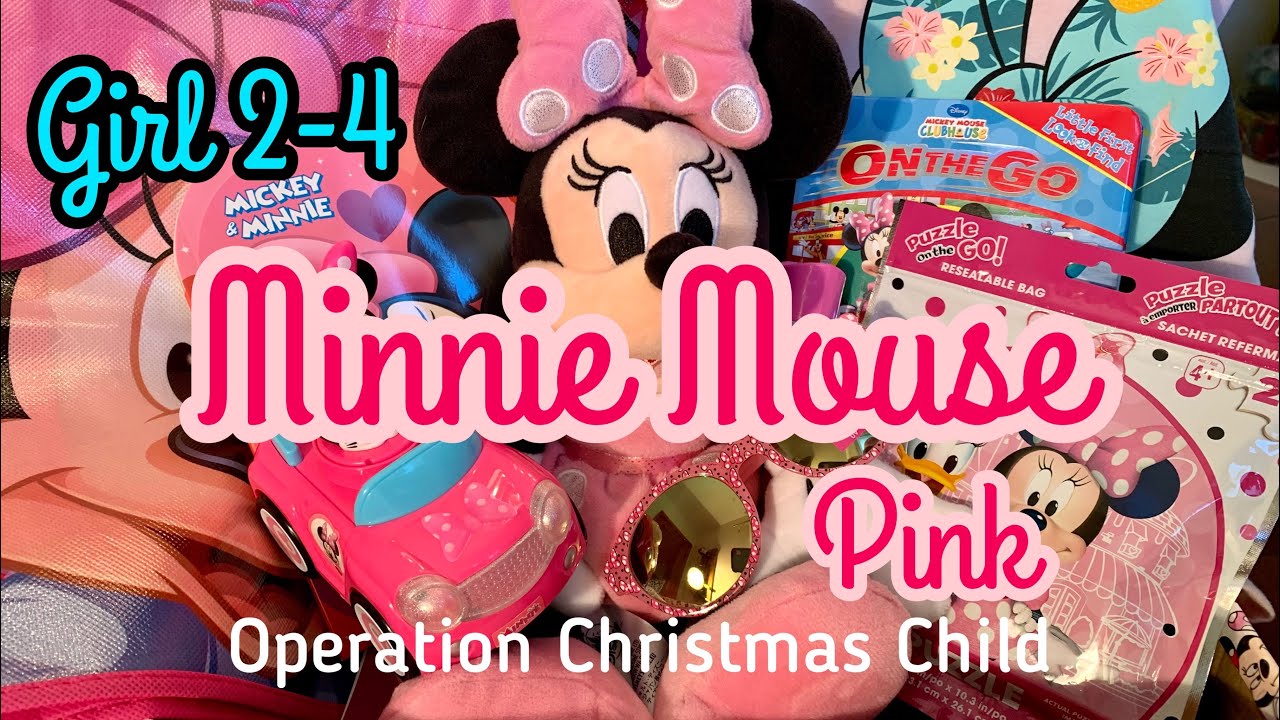 MINNIE MOUSE - PINK 🎀 GIRL 2-4 OCC SHOEBOX UNBOXING | Operation Christmas Child 2021